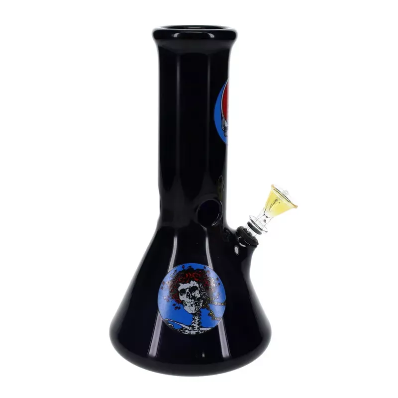 10 ” 50mm Blue Merlot Grateful Dead Decal Beaker with Grommet