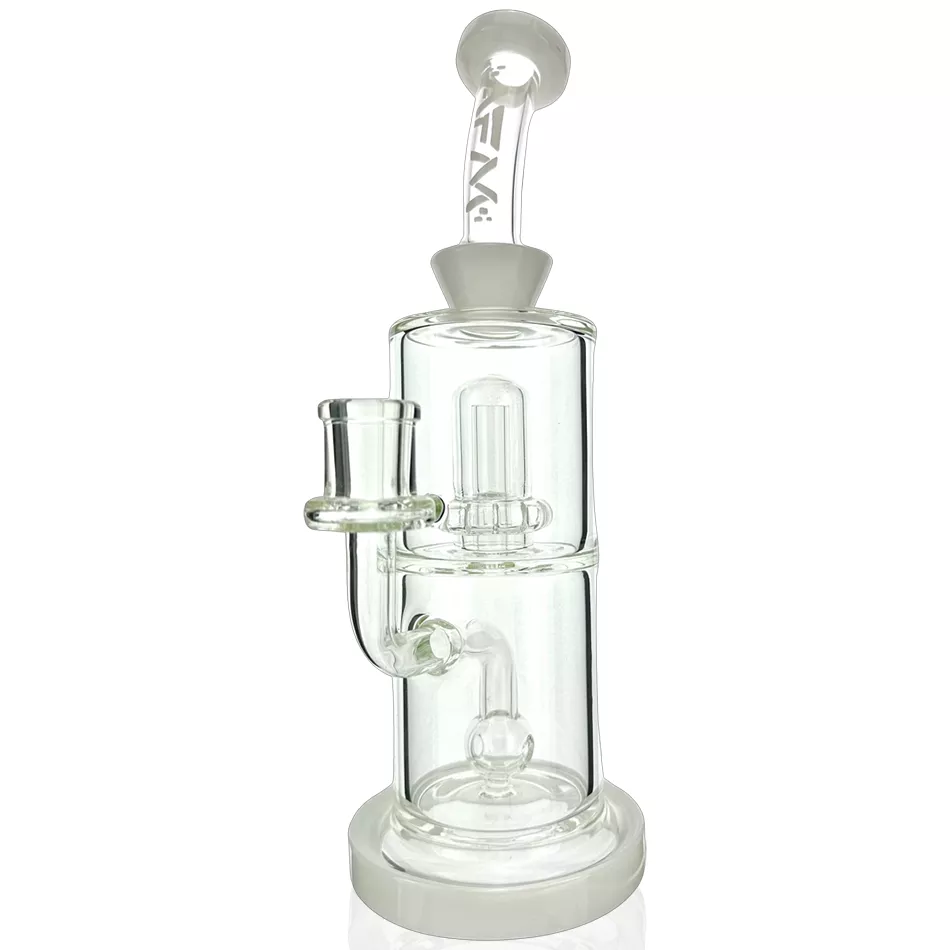 10″ AFM Dot Double Perc Glass Dab Rig