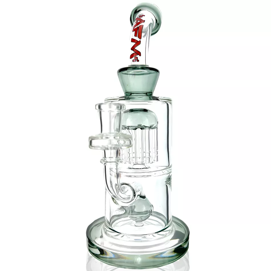 10″ AFM Glass Astor Double Perc Dab Rig