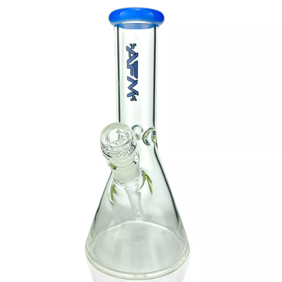 10″ AFM Glass Classic Colored Lip Beaker Bong