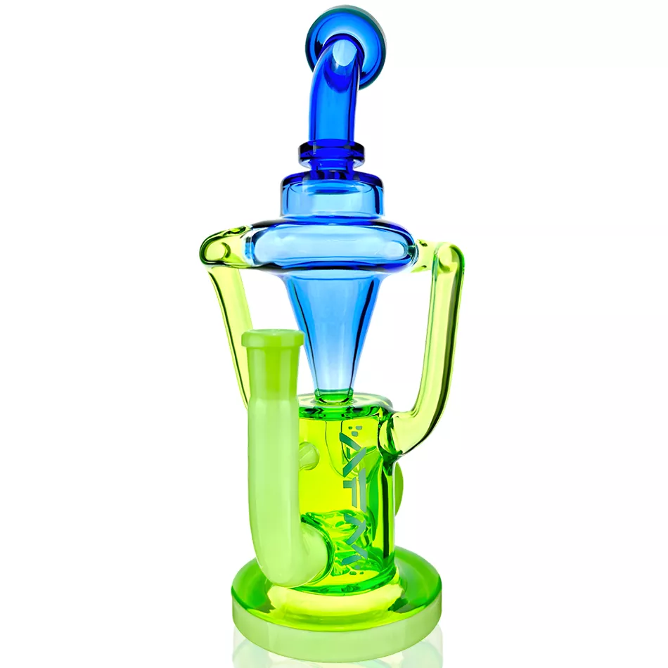 10″ AFM Glass Palermo Double Glass Recycler Dab Rig