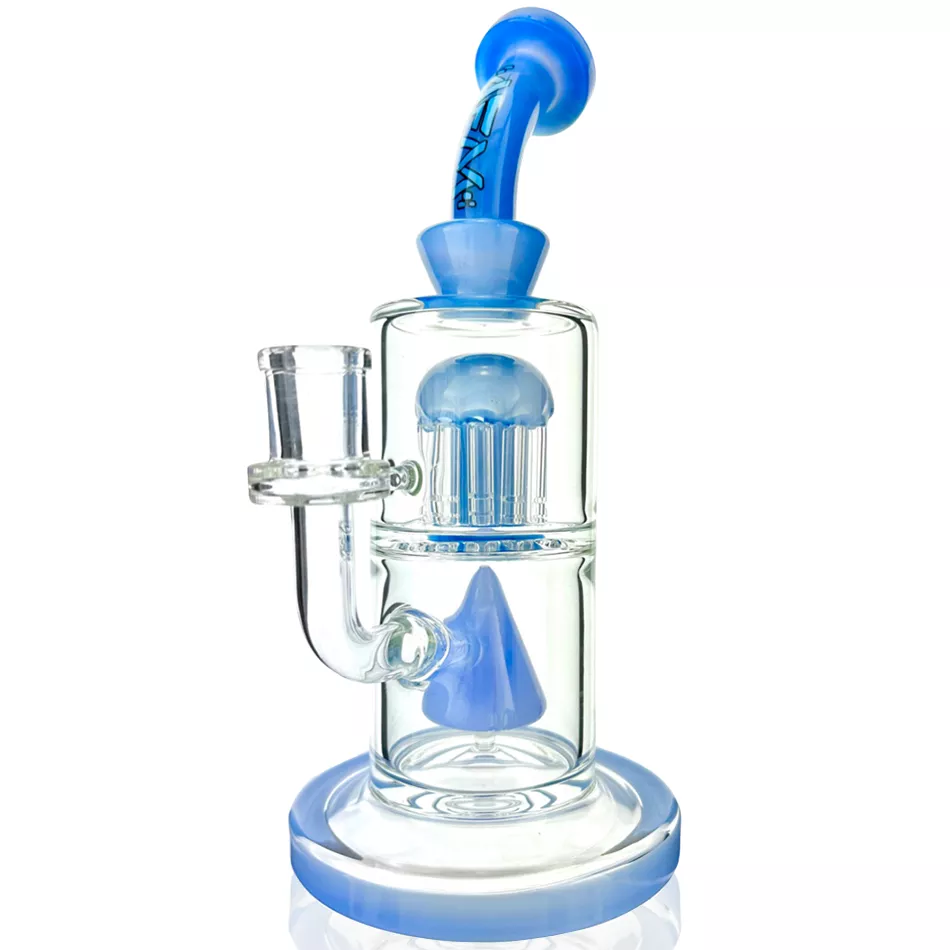 10″ AFM Glass Pyramid Perc Glass Dab Rig