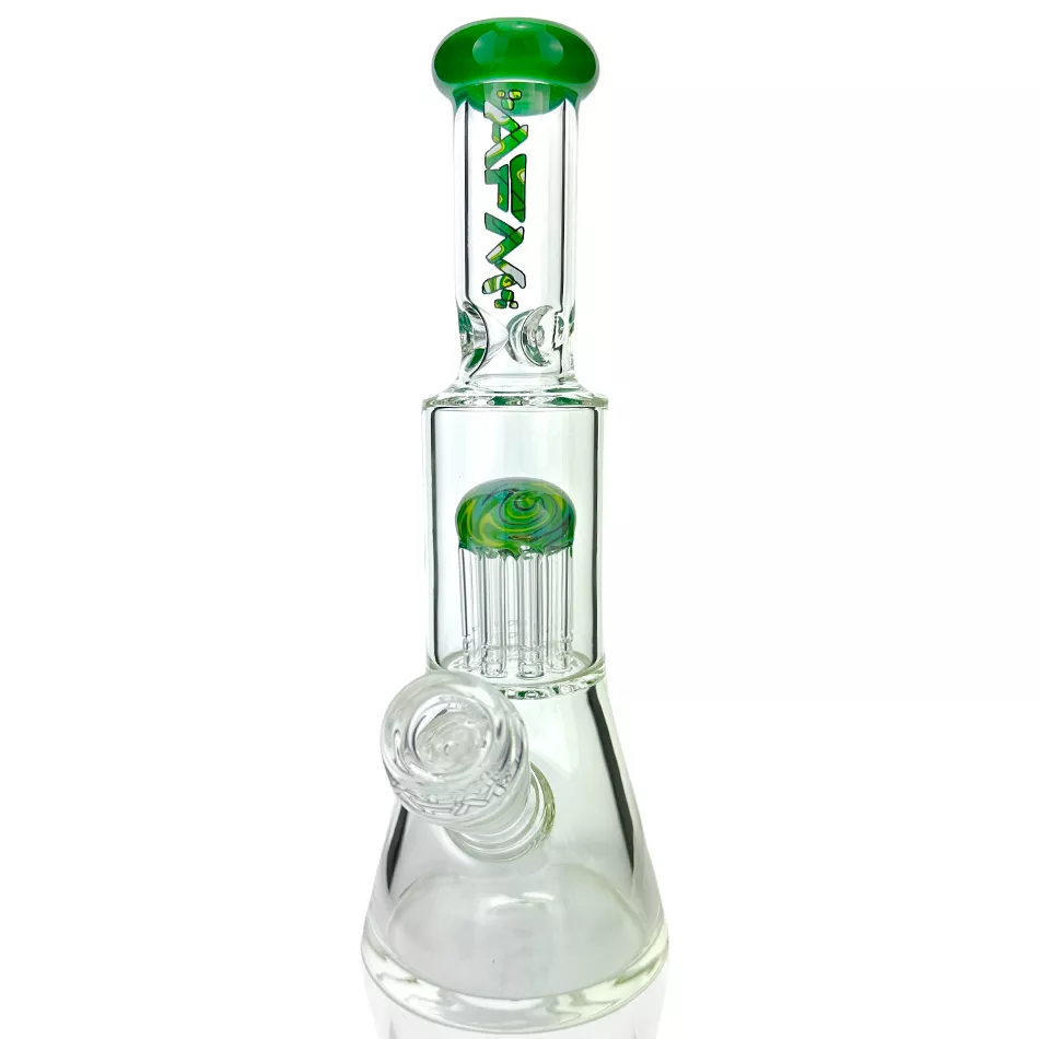 10″ AFM Glass Reversal Arm Perc Glass Mini Beaker Bong