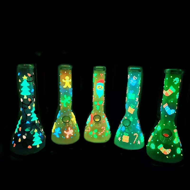 10 ” Christmas Beaker 3D Glow In The Dark