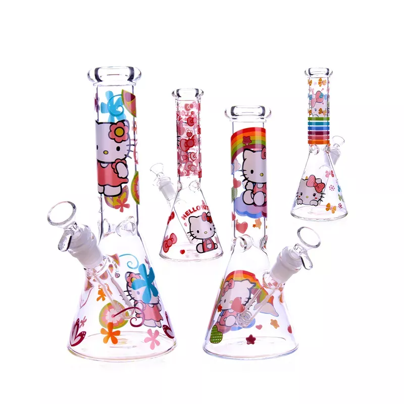 10 ” Decal Beaker with 14mm Male Bowl