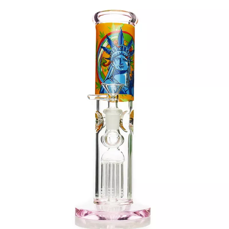 10 ” Freedom Liberty Straight Shooter with Tree Chamber and 14mm Male Bowl