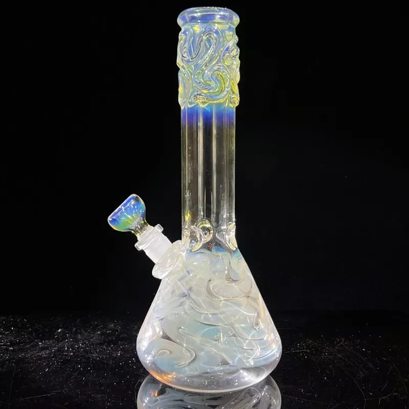 10″ Fumed Twist Beaker Bong