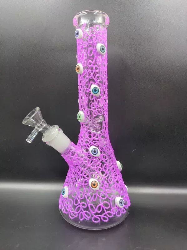 10 ” Purple Multi-Eye Beaker Bong