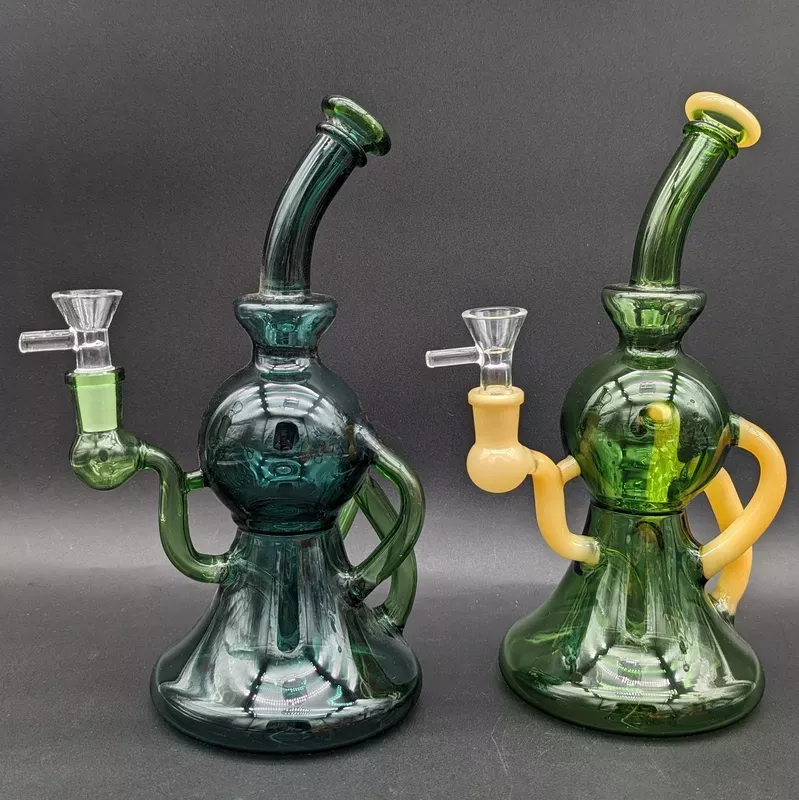 10 ” Sphere Recycler Bong w/ Color