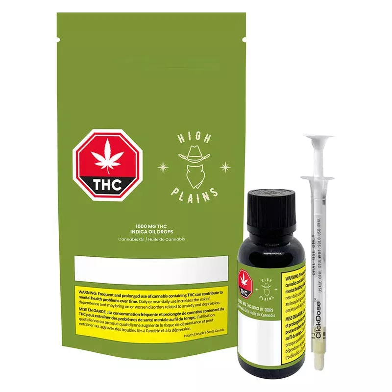 1000mg THC Indica Oil Drops