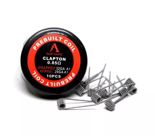 10PCS-PACK Rofvape Clapton Prebuilt Coils 0.85 Ohm (26GA+32GA)