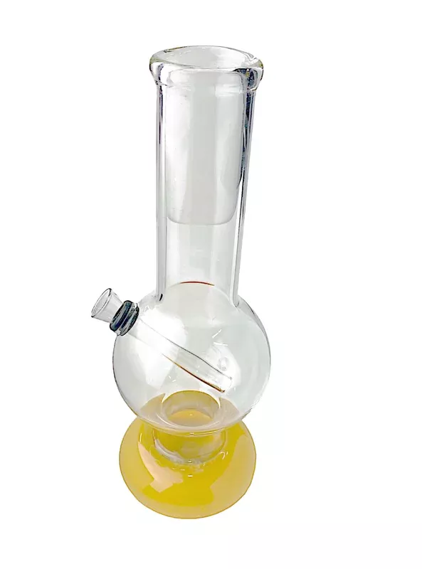 11″ Straight Double Bubble Glass Water Pipe (PL-22-19)