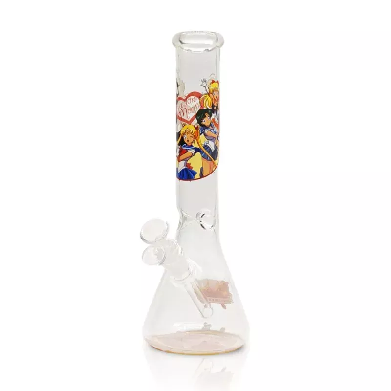 12 ” 4mm Thick Glass Cartoon Design Beaker Bong