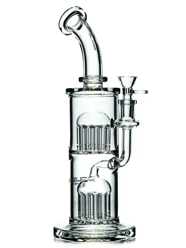 12 ” Double Tree Perc Bong by Bougie Glass