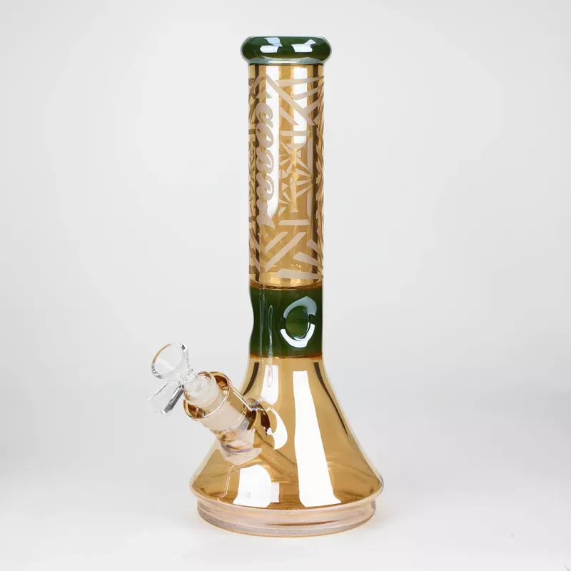 13 ” Eletroplate Glass Beaker Bong