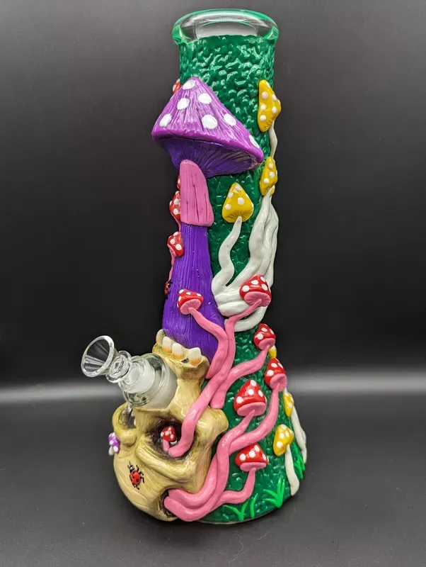 13 ” Mushroom Jungle 3D Beaker