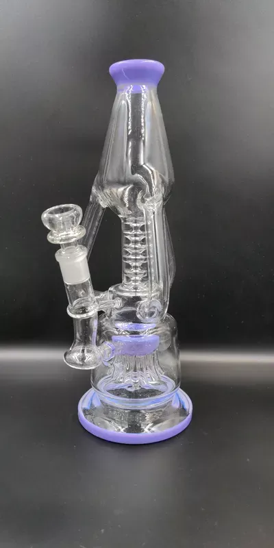 13 ” Triple Arm Bong with Tree Perc Purple