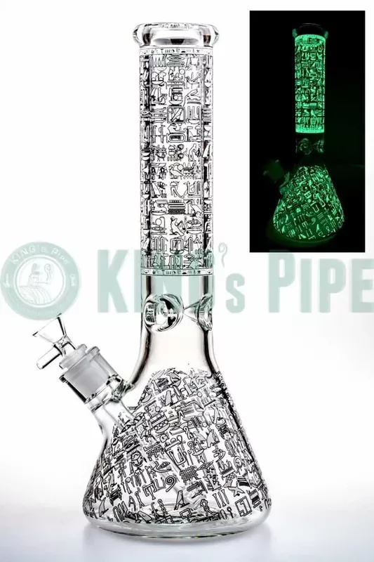 14” 9mm Glow in the Dark Beaker Bong