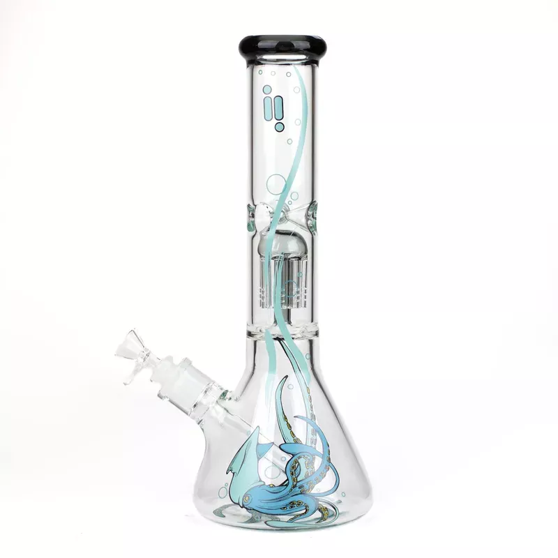 14 ” Untamed 7 mm Classic Beaker Bong – Octopus