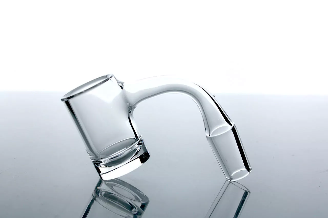 14mm 90 Degree Male Heavy Beveled Bottom Quartz Banger (Fully Welded)