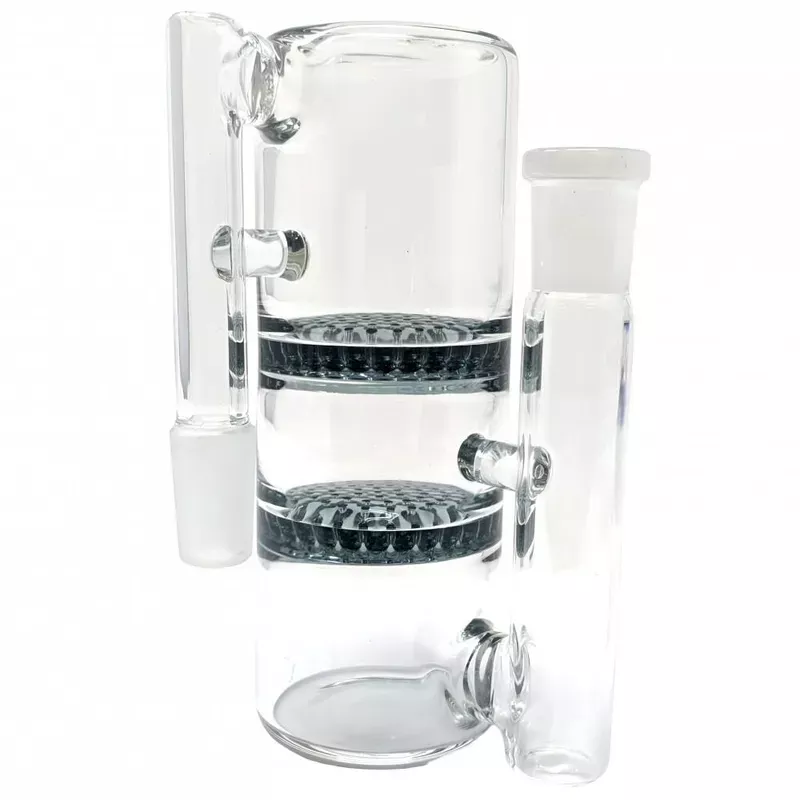 14MM PAIR REPLICATE-HONEYCOMB PERC ASH CATCHER 90 DEGREE ANGLE (ACH-009)