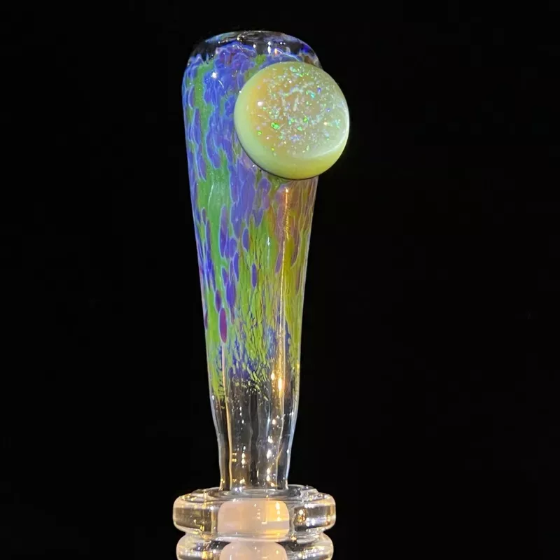 14mm Purple Nebula Pullslide With Crushed Opal Marble