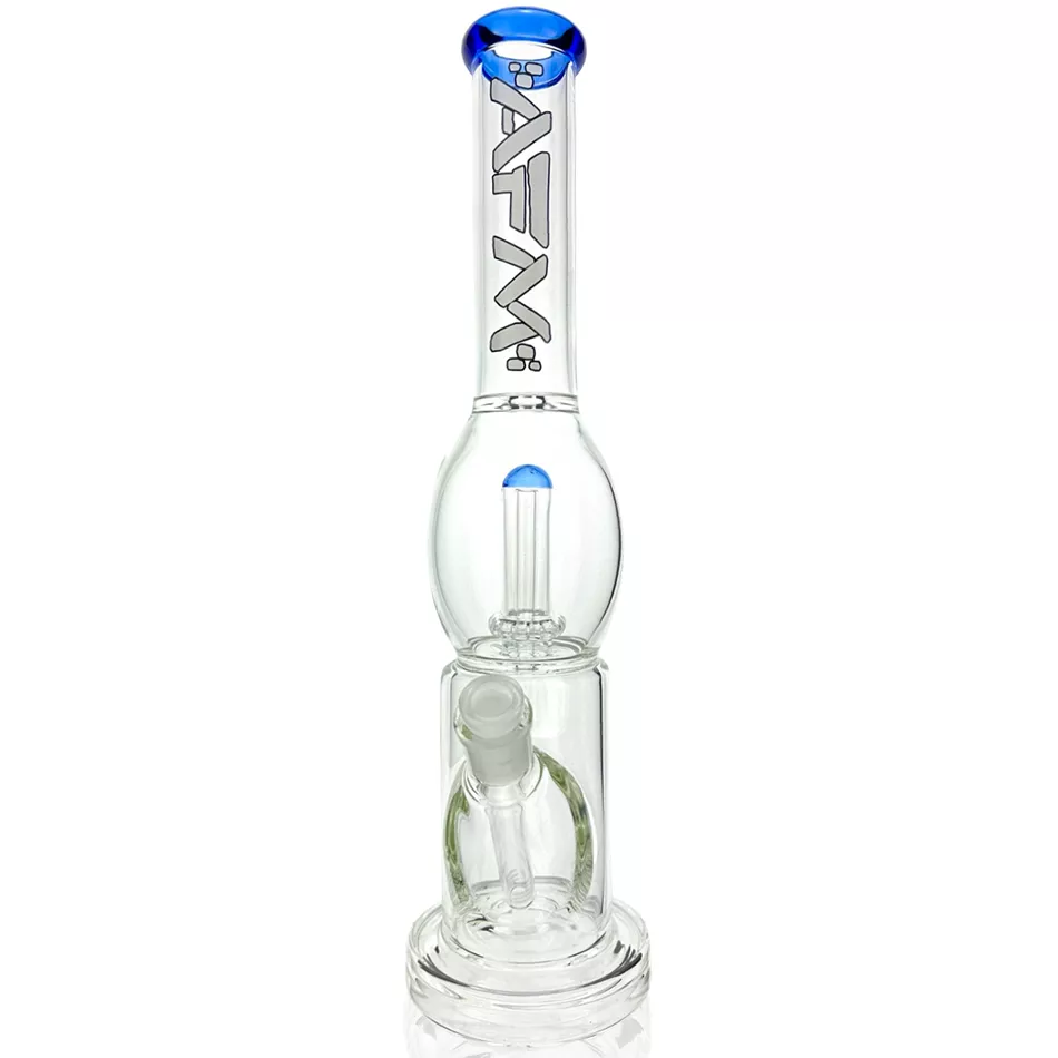 16 ” AFM Glass UFO Takeover Clear Glass Straight Tube Bong