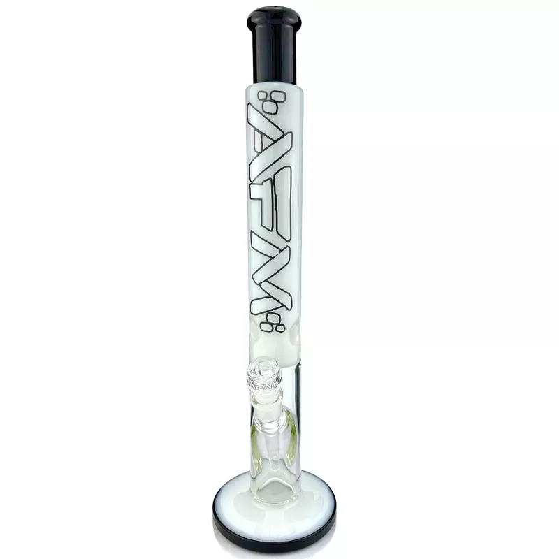 18 ” AFM Lightbeam Ivory Straight Tube Bong