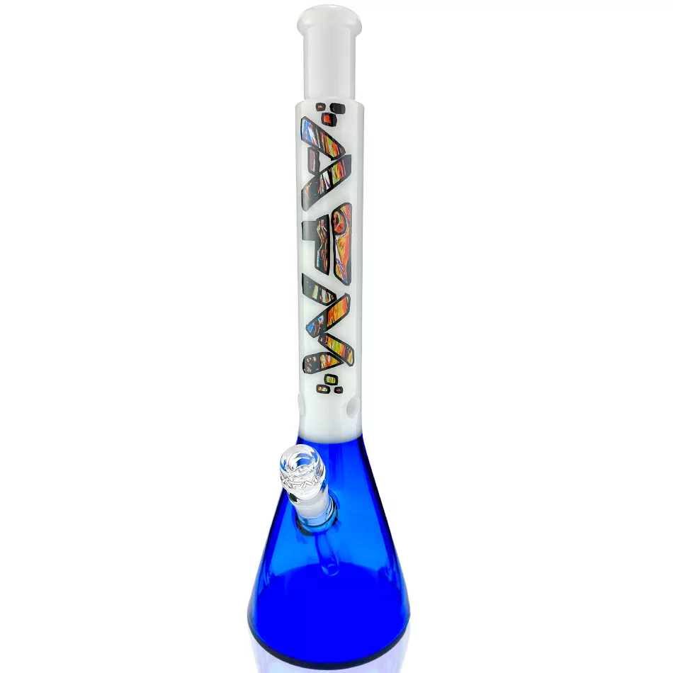 18 ” AFM Mind Bender Ink Blue Glass Beaker Bong