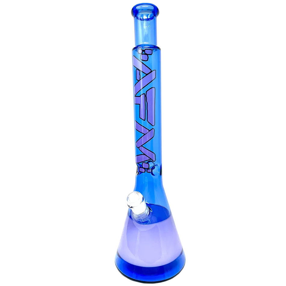 18 ” AFM Quasar Glass Beaker Bong – Ink Blue/ Purple