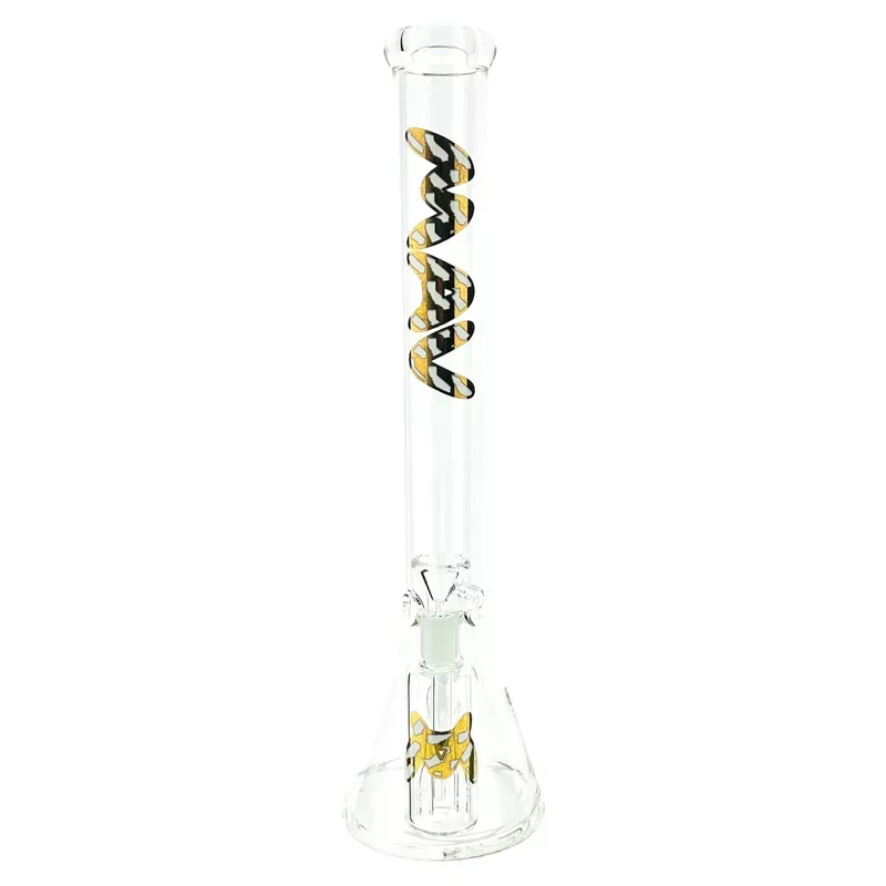 18 ” x 5mm gold white cali map Slab Beaker Bong + Ash Catcher Combo