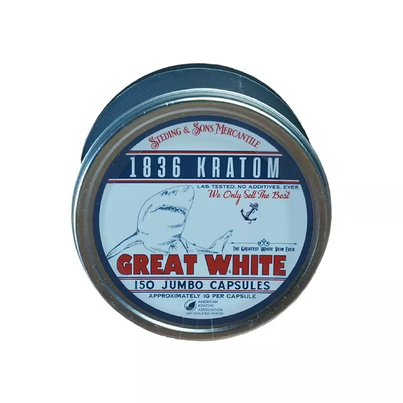 1836 Kratom Great White – 150ct Capsules