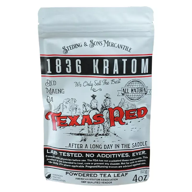 1836 Kratom Texas Red – 4oz Powder
