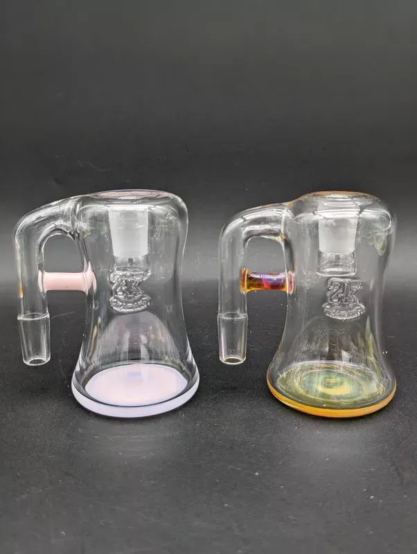 2K Glass 14mm Dry Ash Catchers 90 Degrees