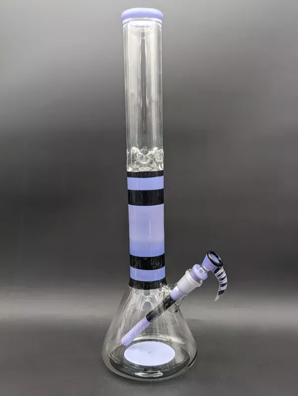2K Glass 19 ” Dual Accent Beaker Bong