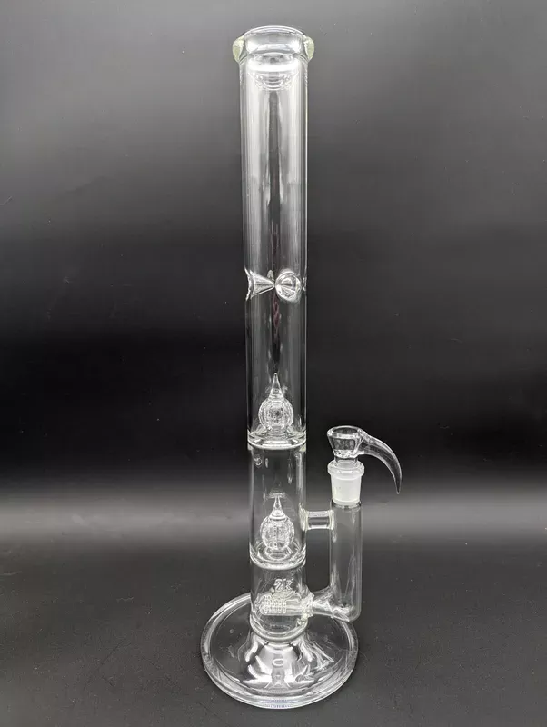 2K Glass Tubes – Dual Gridline to Double Imperial – Clear