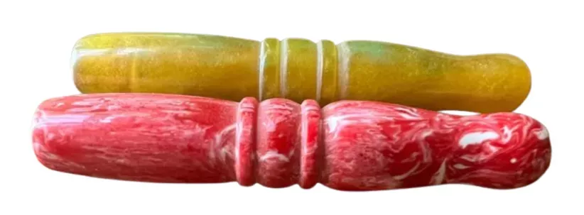 3″ Colorful Acrylic Decorative Streak Chillum Hand Pipe