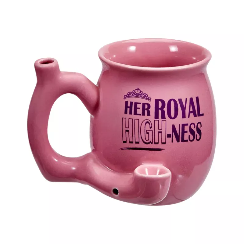 4.5 ” Premium “Her Royal High-NESS ” Novelty Ceramic Pipe Mug