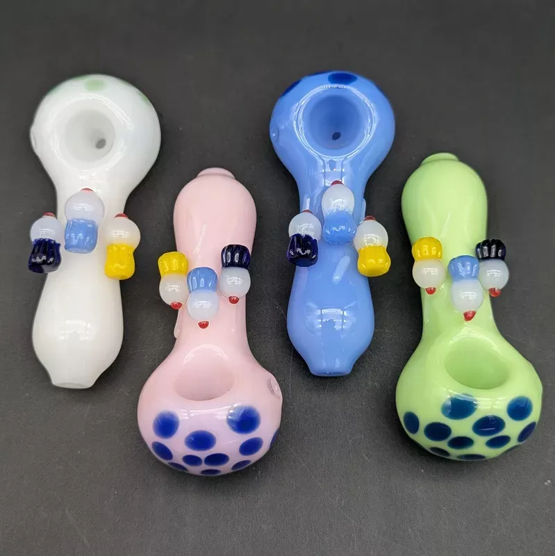 4 ” Cupcake Polka Dot Hand Pipe