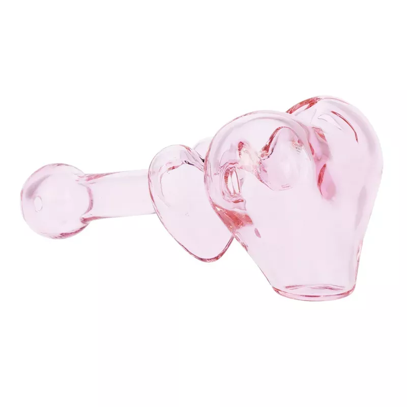 4 ” Cute Heart Glass Hand Pipe