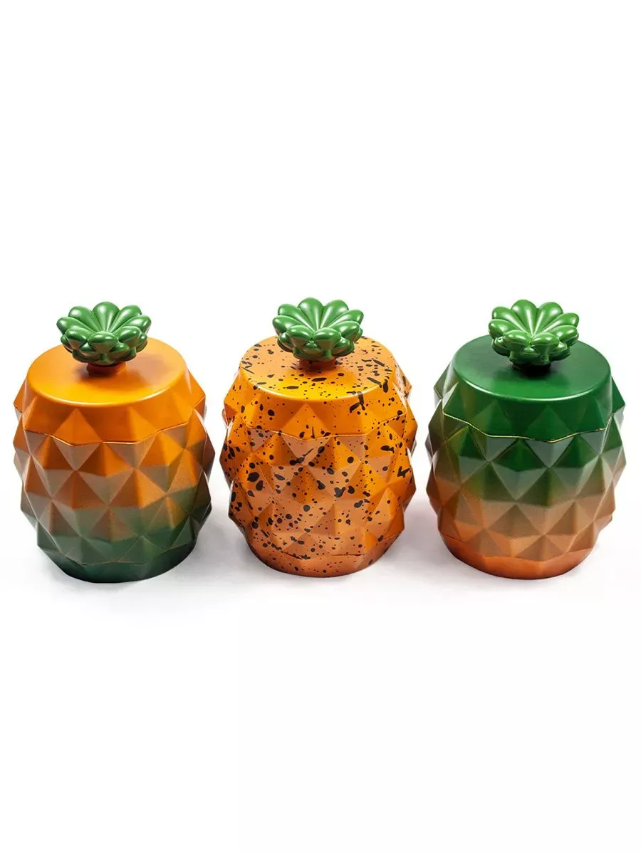 4 Piece Pineapple Aluminum Alloy Herb Grinder with Kief Catcher​
