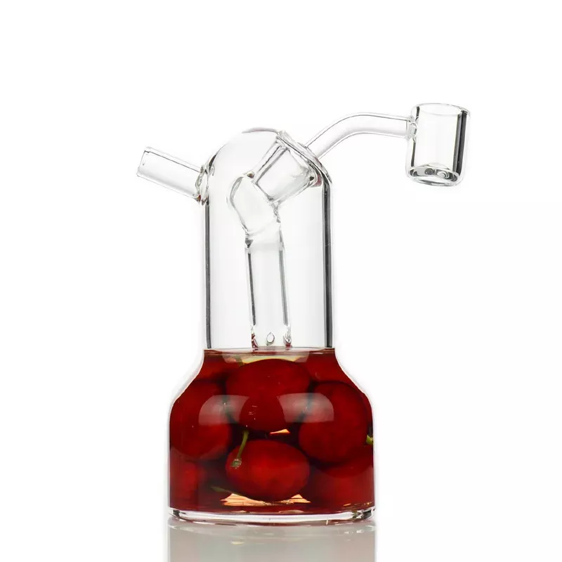 5 ” Cherry Jelly Water Pipe Rig with 45° Flat Banger