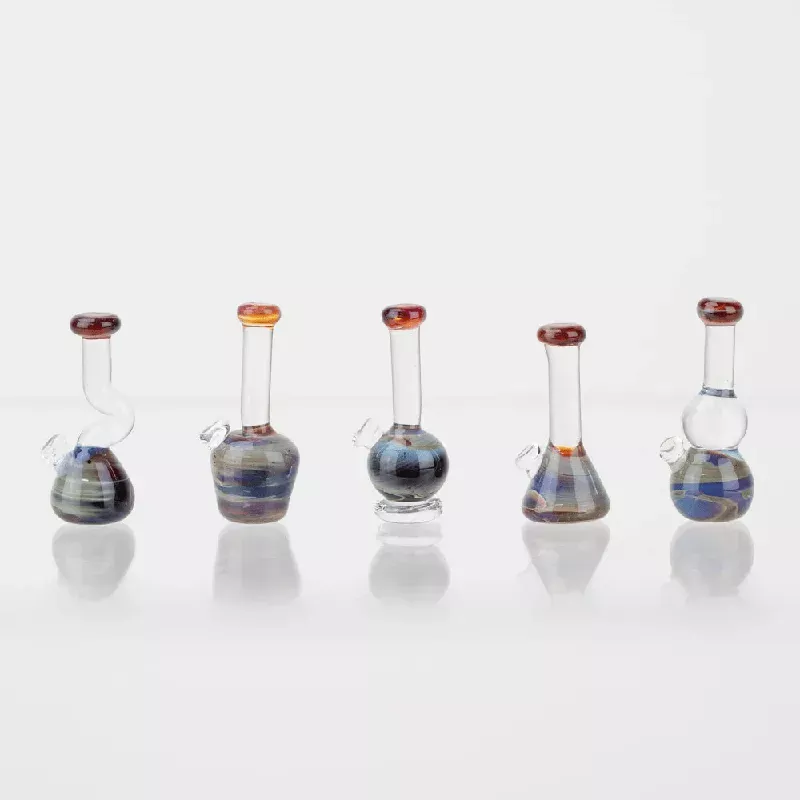 5-Piece Rustic Indigo Minifigure Glass Replica Bong Set