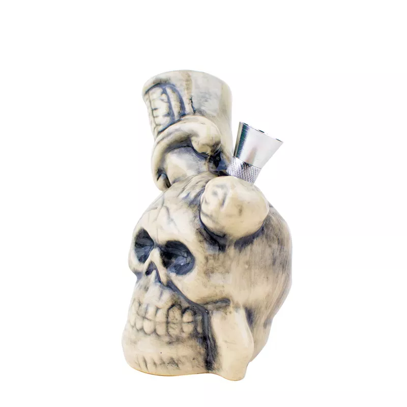 5 ” Skull & Dagger 2 Ceramic Water Pipe