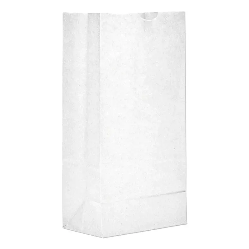 #5 White Paper Bag – 5 Pound – (500 – 10,000 Count)