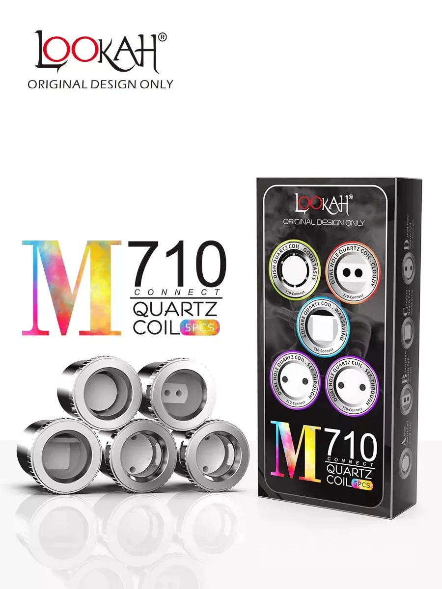 5PCS 710 Quartz Dish Coils M Replacement – Mixed Pack