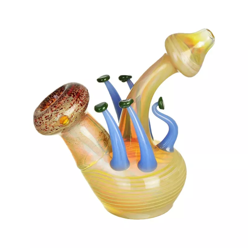 6-Inch Mushroom Glass Bubbler