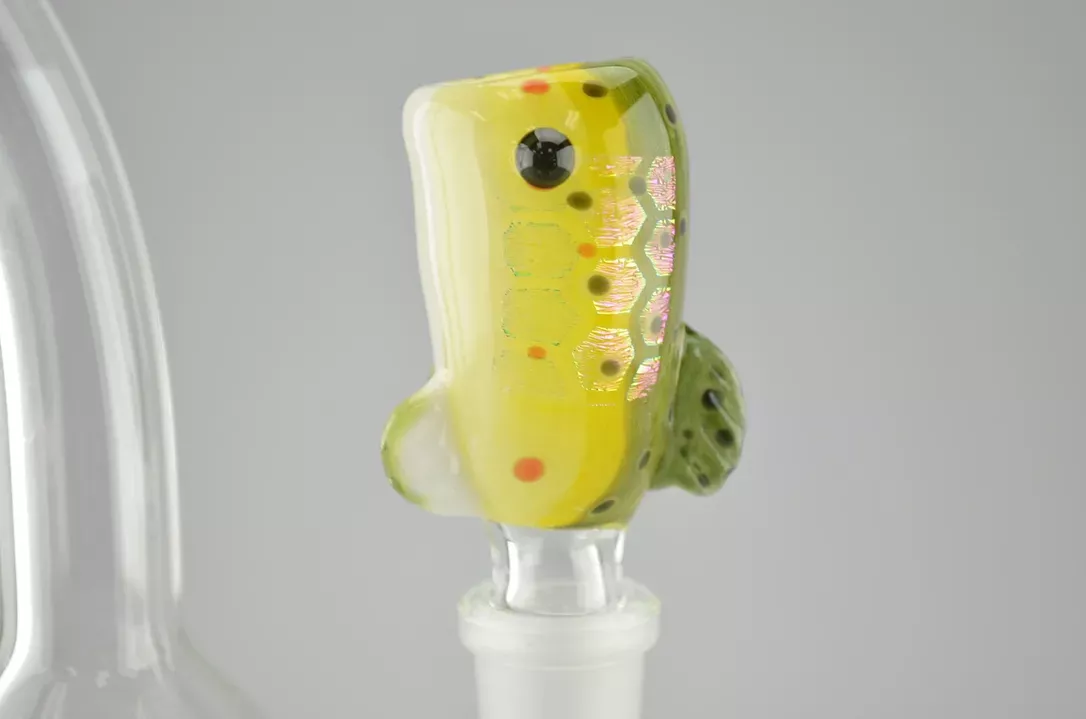 603 GLASS – Dichro Brown Trout Bong Slide – 14mm