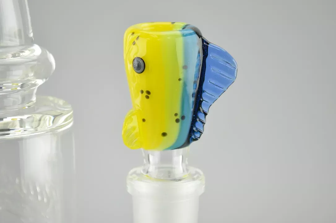 603 GLASS – Mahi-Mahi (Dorado) Fish Bong Slide – 18mm