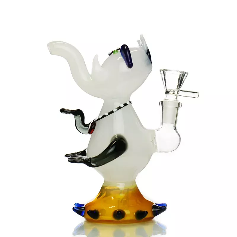 7 ” OM Elephant Novelty Design Water Pipe with 14mm Male Bowl